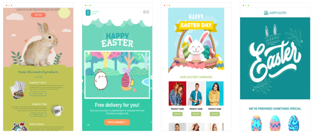Easter email templates